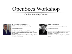 OpenSeesWorkshopEng.Hoseini-Opensees
