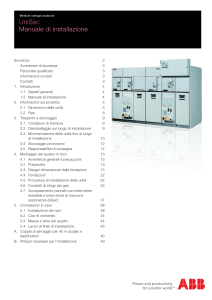 UniSec Manuale d'installazione - 1VFM200004-10.2015