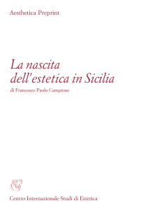 2.1) F. P. Campione-LA NASCITA DELL'ESTETICA IN SICILIA