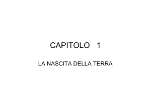 CAPITOLO 1 - La nascita della Terra