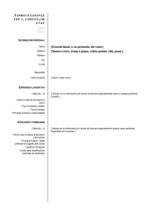 CV PDF europeo