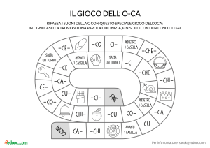 Italian Phonics Game: O-CA Board Game for C Sounds