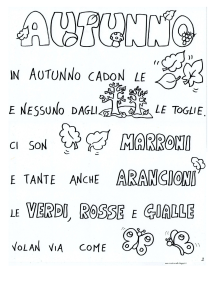 parole e disegni in poesia autunnale