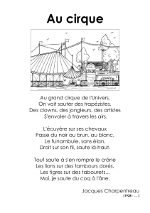 Au cirque : Po&egrave;me de Jacques Charpentreau