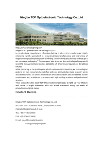 Ningbo TOP Optoelectronic Technology Co.,Ltd