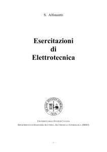 Esercitazioni di Elettrotecnica - Salvatore Alfonzetti