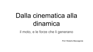 dalla cinematica alla dinamica