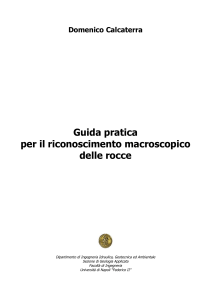 Guida al riconoscimento macroscopico delle rocce