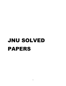 jnu solved paper