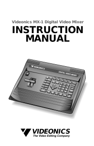 Videonics MX1 User manual