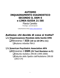 autismo e diagnosi