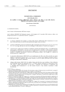 Decisione UE sui rifiuti: Modifica elenco rifiuti pericolosi