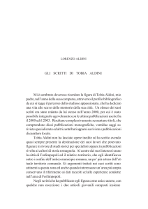 Gli scritti di Tobia Aldini : di Lorenzo Aldini (2003)
