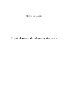 Primi elementi di inferenza statistica, Marco di Marzio