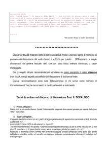 discorso tesi consigli 