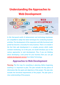 Understanding the Approaches to Web Development