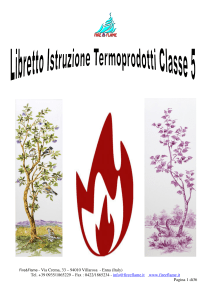libretto istruzione Termoprodotti Classe 5 FIRE   FLAME  2015