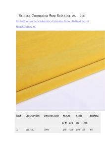 Sofa Velvet Fabrics