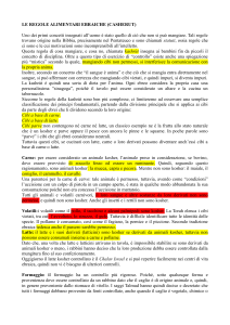 Le Regole Alimentari Ebraiche (Kashrut)