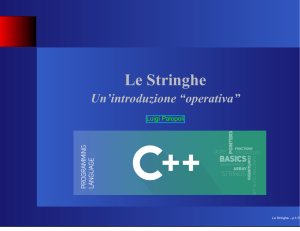 Stringhe in C++