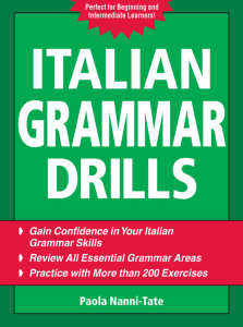 [2007] Italian Grammar Drills - Paola Nanni-Tate - McGraw Hill