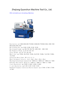 Custom Grinding Machine