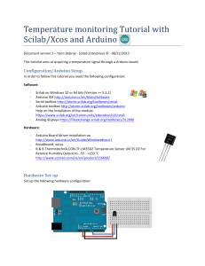 Scilab Arduino Temperature monitoring Tutorial