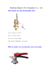 dry powder fire extinguisher valve