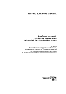 Rapporti-ISTISAN 09-18 Interferenti-endocrini Valutazione-e-prevenzione-dei-possibili-rischi-per-la-salute-umana 