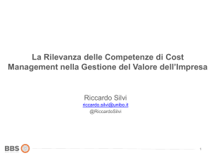 Slds Riccardo SILVI Cost Managment 2019 09 18
