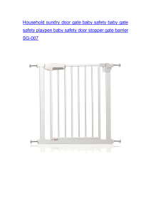 Household sundry door gate baby safety baby gate safety playpen baby safety door stopper gate barrier SG-007