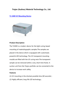 TJ-2400 UV Mounting Device