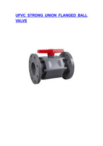 UPVC STRONG UNION FLANGED BALL VALVE