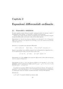 Equazioni differenziali ordinarie