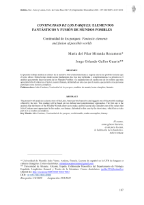 Parques de Cortázar: Elementos Fantásticos y Mundos Posibles