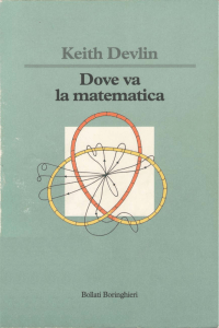 Devlin, Keith - Dove va la matematica (1994, Bollati Boringhieri)