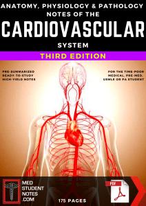 Cardiovascular System Notes - 3rd Ed