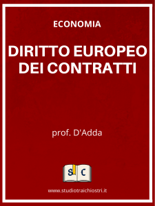 Diritto europeo dei contratti 