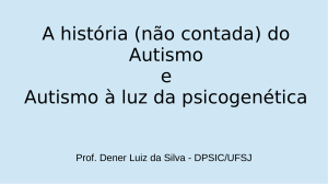 la storia dell'autismo - contributi della psicologia genetico-funzionale europea
