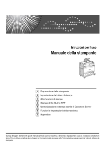 manuale uso stampante