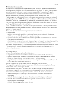 Eminattenzione Spaziale: Definizione, Valutazione e Trattamento