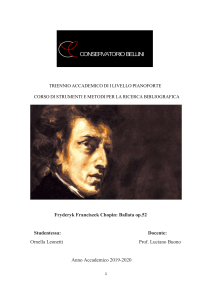 Tesina Chopin con bibliografia