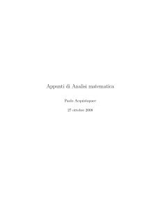 Acquistapace - Appunti di analisi matematica (2008)