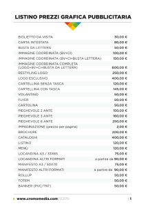 Listino Prezzi Grafica Pubblicitaria