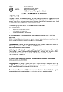 Modulo Richiesta Certificato Agibilita 17 03 2020 MILANO