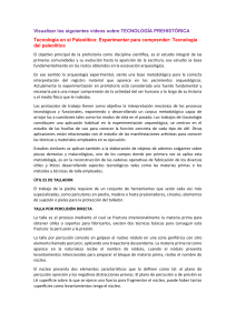 TECNOLOG&Iacute;A PREHIST&Oacute;RICA