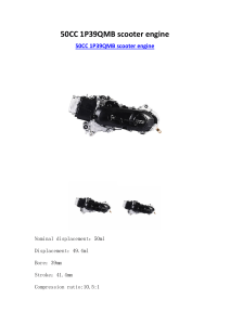 50CC 1P39QMB scooter engine