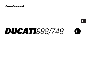 Ducati 998-748 '02 Owners Manual