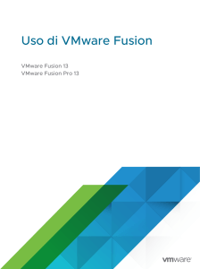 Uso di VMware fusion 13 IT