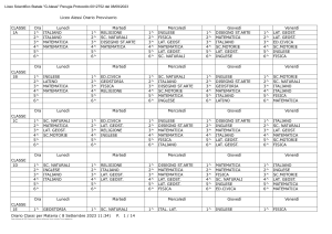 Orario Provvisorio Classi per Materia (1)